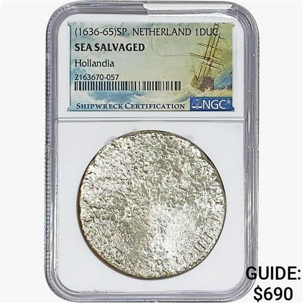 1636-65 SP. Netherland 1DUC Hollandia NGC Sea Salvaged