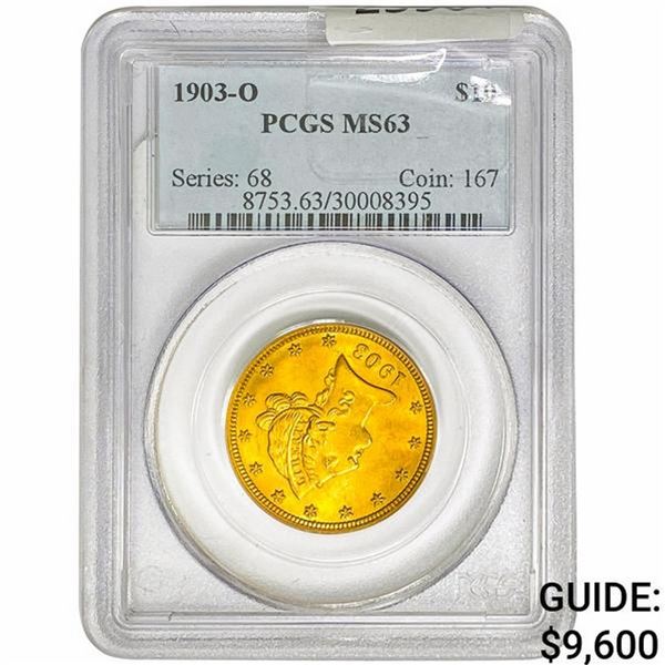 1903-O $10 Gold Eagle PCGS MS63