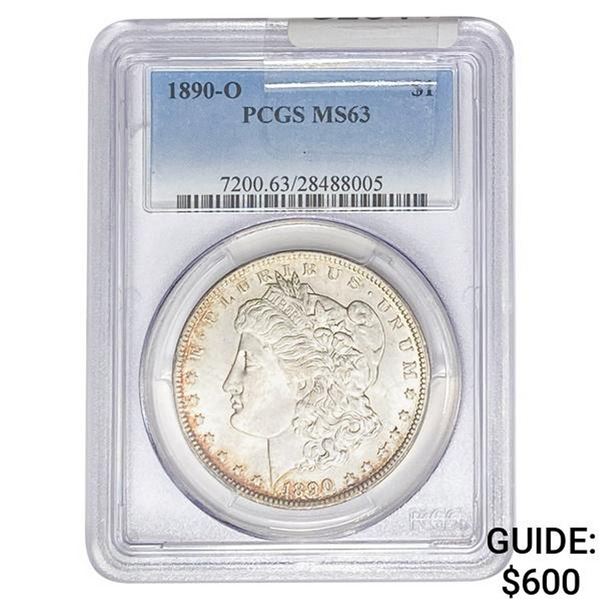 1890-O Morgan Silver Dollar PCGS MS63