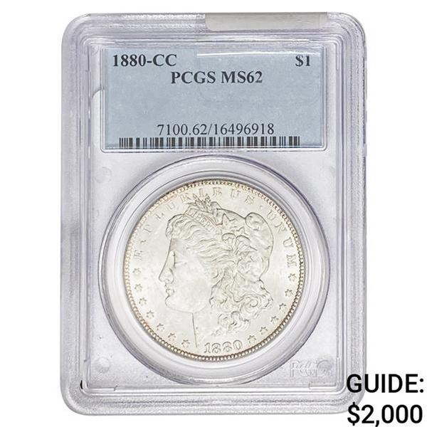 1880-CC Morgan Silver Dollar PCGS MS62