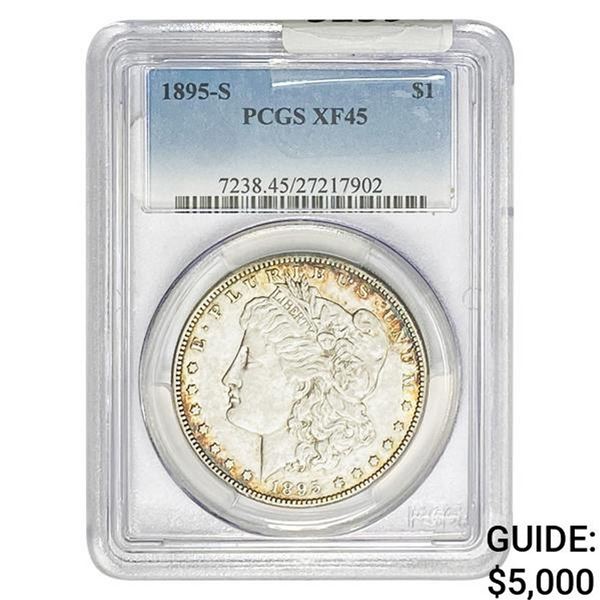 1895-S Morgan Silver Dollar PCGS XF45