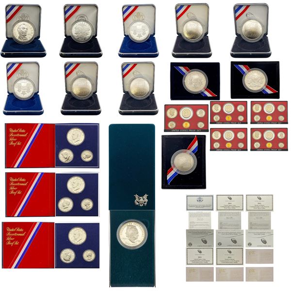 [54 Coins] 1976-2014 9.41oz ASW Modern Proofs/Commems