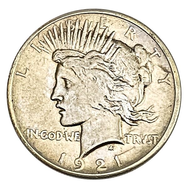 1921 Silver Peace Dollar  AU