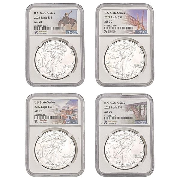 [4 Coins] 2022 ASE NGC MS70