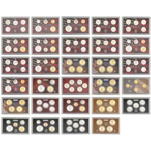 [139 Coins] 2000-2014 US Silver Proof Set Lot