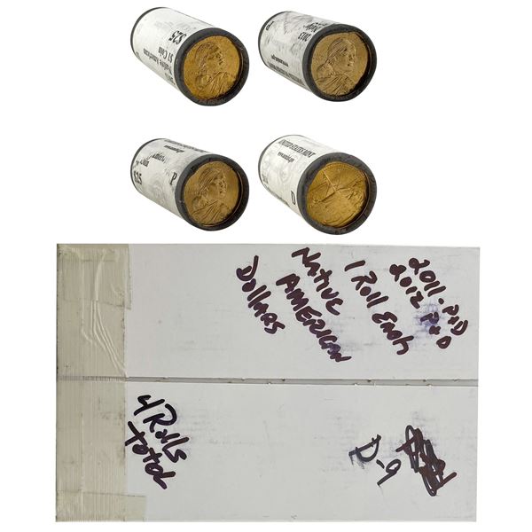 [200 Coins] 2011-2014 US Native American $1 Rolls