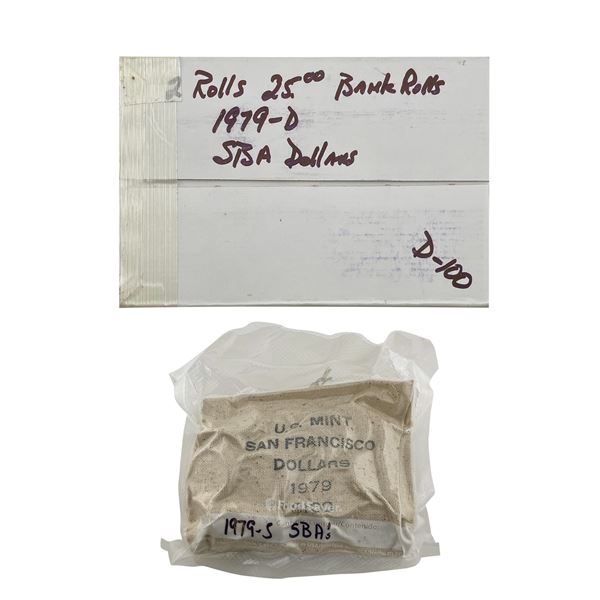 [150 Coins] 1979 Susan B Anthony $1 Rolls/Bag