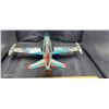 Image 4 : Tin Made in Japan Starfire USAF jet plane 18" wing span