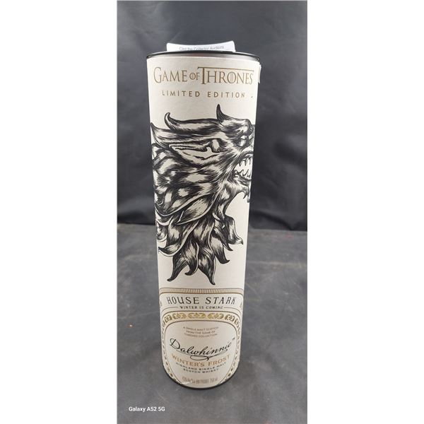 750ml Game of Thrones limited edition scotch House Stark