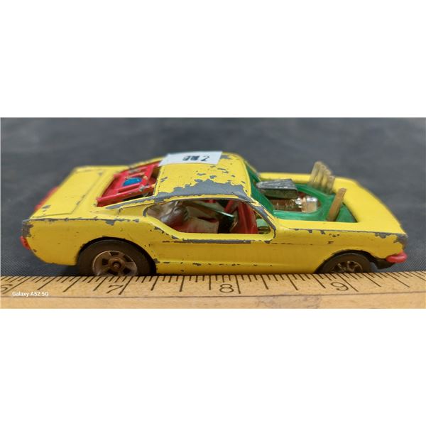 1969 Corgi Ford Mustang dragster die cast car 4"