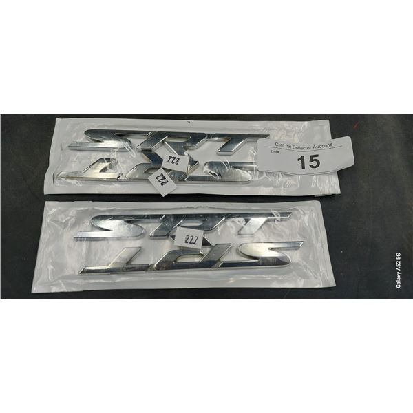 Two Pairs new SRT vehicle emblems