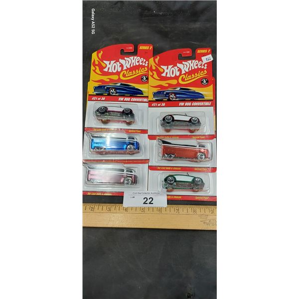6 piece VW Hotwheels