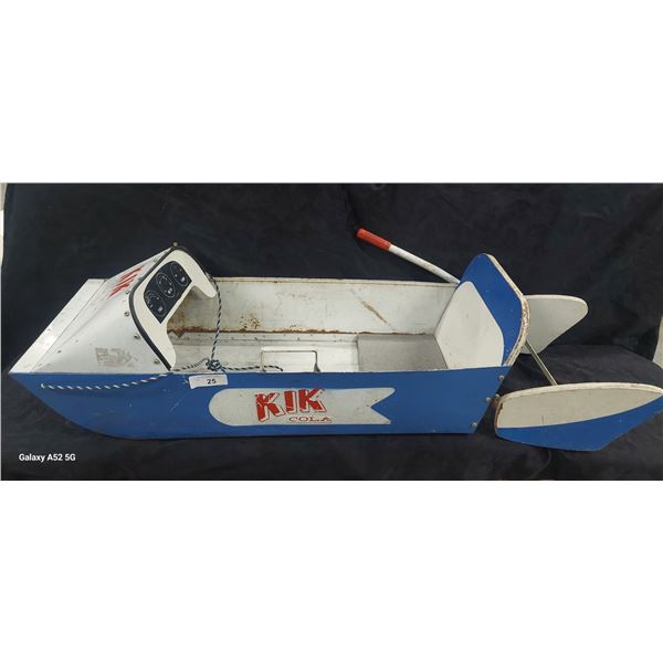 Rare Vintage Kik Cola children's sled