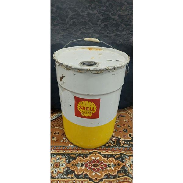 Vintage Shell 5 gallon oil pail