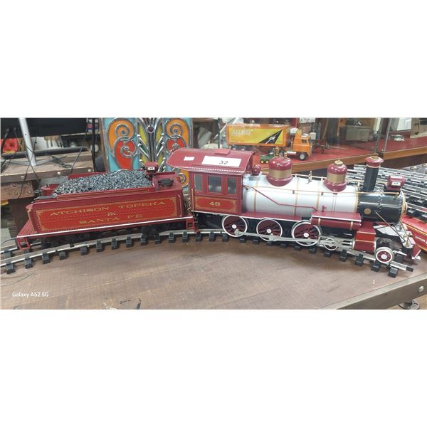 Nice G-Scale (LARGE) Train engine and coal car with assoetment of track