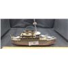 Vintage tin toy ship made in Spain 13"