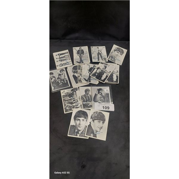 30 vintage Beatles cards