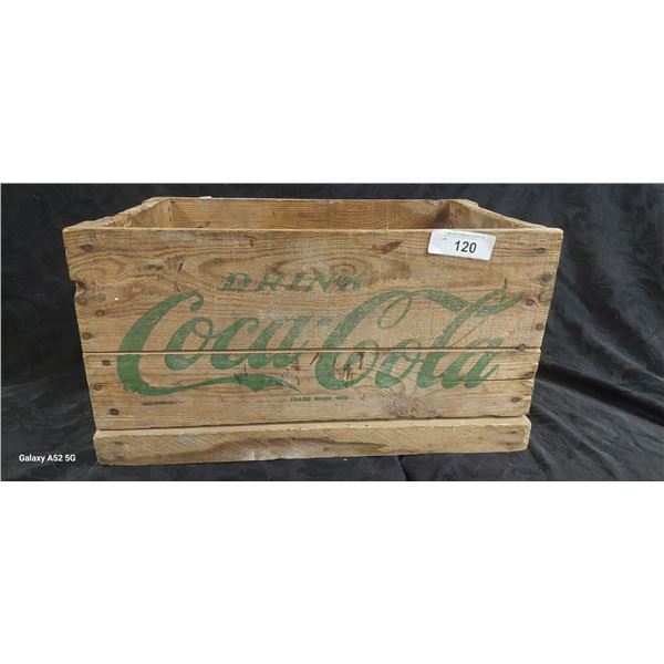 Vintage Coca-Cola wooden crate