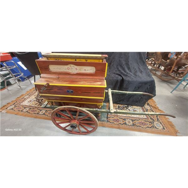 Vintage organ grinder Barcelona, made in Spain, works