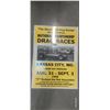 Vintage laminated drag racing poster Kansas City 1956 22"x18"