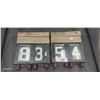Image 1 : Set of 2 fully functional vintage bus number rolls
