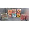 Lot of 8 vintage tins