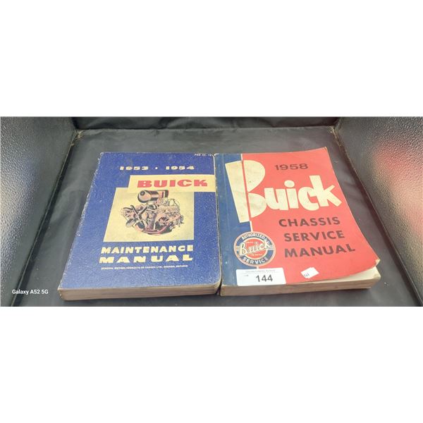 2 vintage Buick service manuals 54 & 58