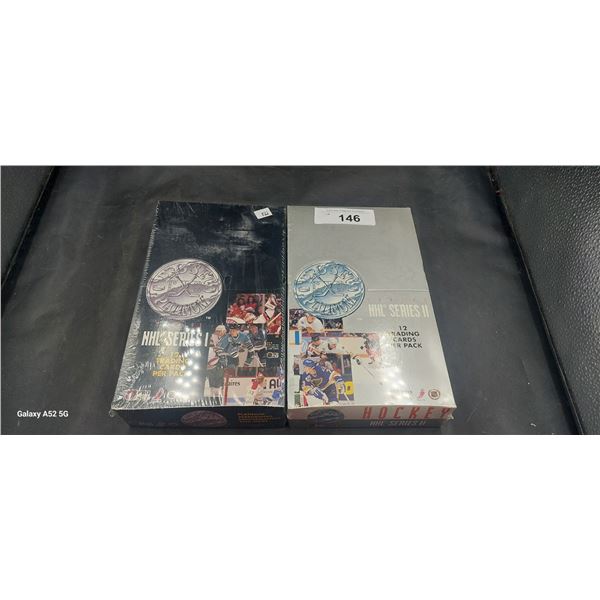 Sealed boxes of series 1 & 2 NHL cards 91-92