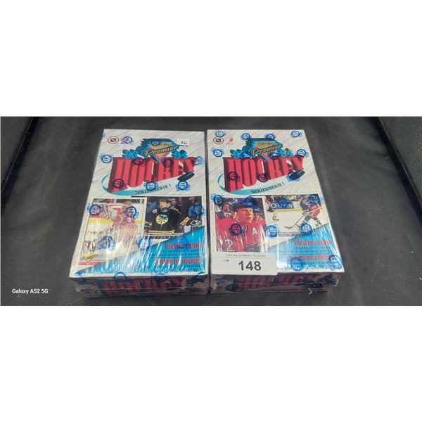 2 sealed boxes vintage hockey cards 93-94