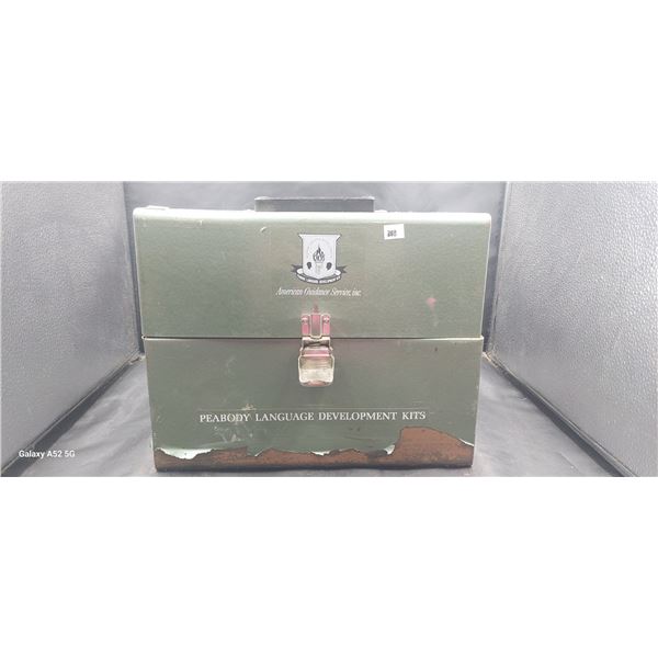 Vintage tin tool box