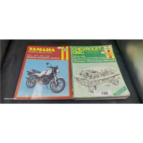Pair of Yamaha & Chevrolet workshop manuals