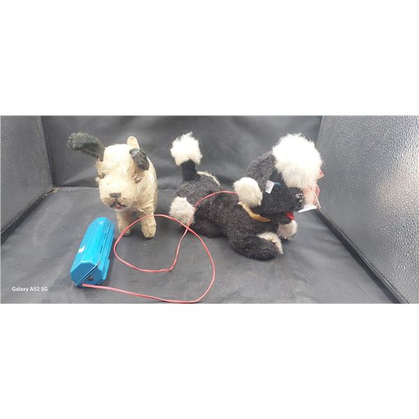 Vintage dog toys, 1 is remote control