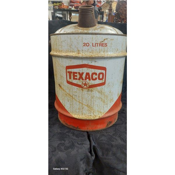Vintage Texaco 20 litre oil pail