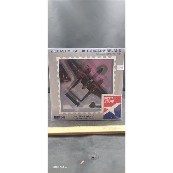 NIB Die cast metal historical airplane P-61 Black Widow