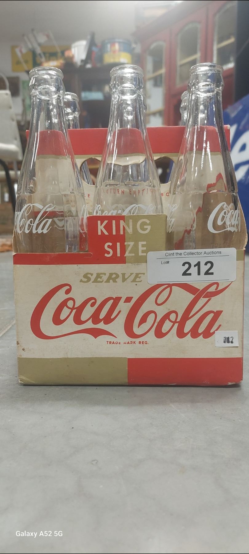 1956 Coca Cola King Size 6 Pack Bottles