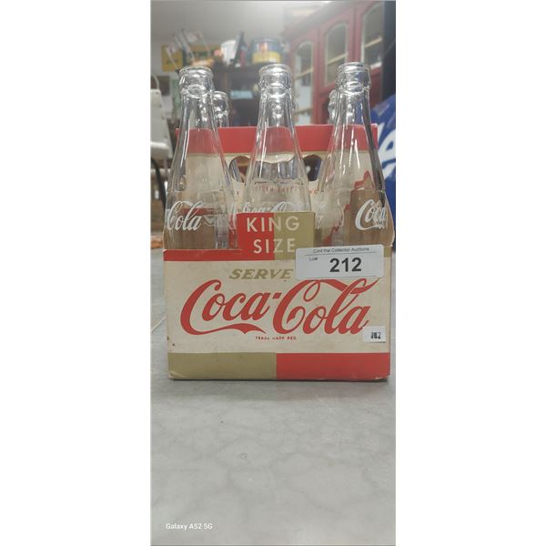 1956 Coca-Cola king size 6 pack bottles