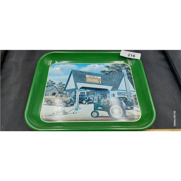 Vintage Coca-Cola gas & oil tray metal