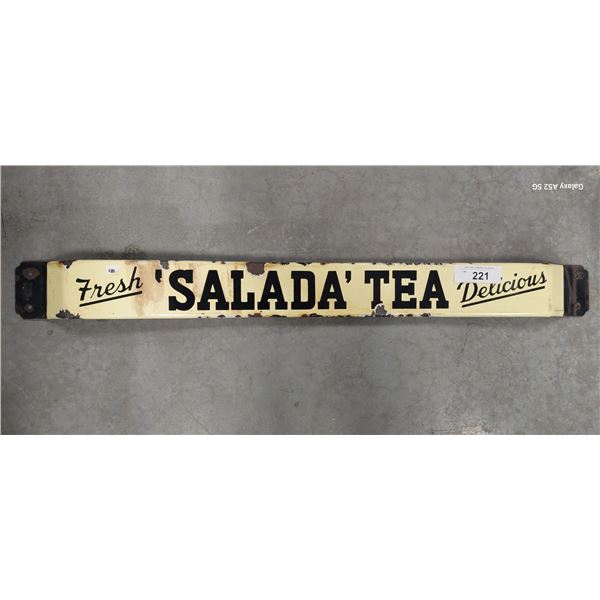 Vintage Salada Tea push bar approx 30"