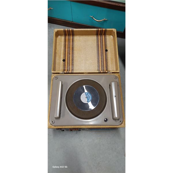 Vintage Marconi Recordio record player/record recorder with microphone