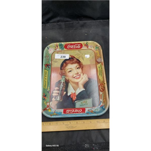 Metal Coca-Cola tray