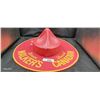 Image 1 : Large vintage RCMP hat advertisement for Hiram Walker's 19" diameter