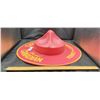 Image 2 : Large vintage RCMP hat advertisement for Hiram Walker's 19" diameter