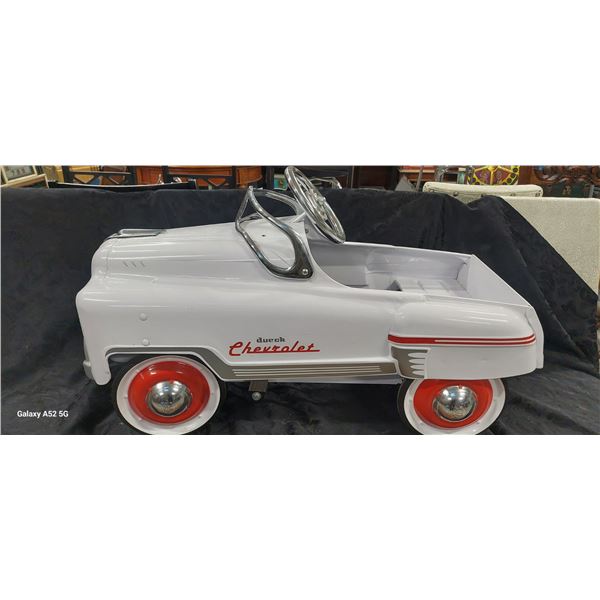 Custom Dueck Chevrolet sad face pedal car 36"