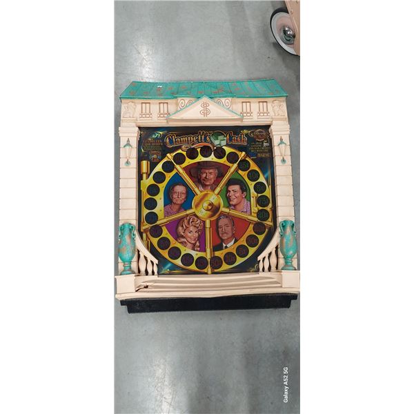 Vintage casino game glass Clampett's Cash in Beverly Hillbillies mansion frame 40"x26" see damage bo