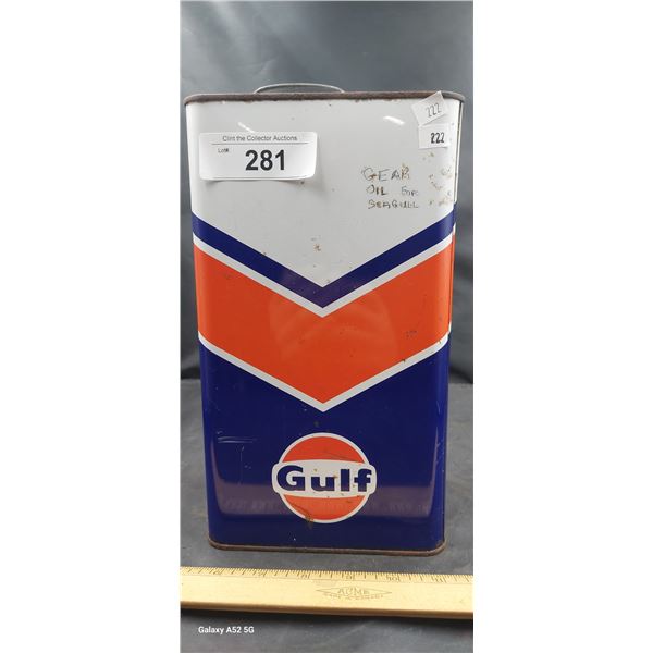 Vintage Gulf Oil tin 1 gallon