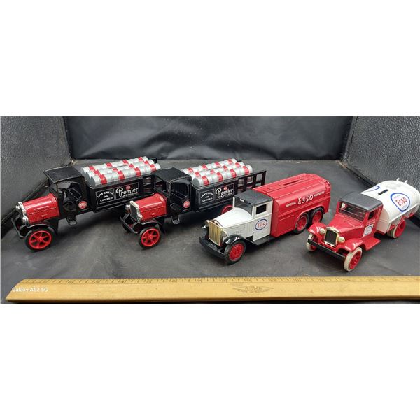 4 NIB ERTL Die-Cast Esso Truck Banks