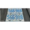 Image 1 : 2 BC license plates 1968