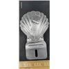 Image 2 : Vintage Shell gas license plate topper silver