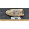 Image 2 : Nice scrimshaw carving 6"