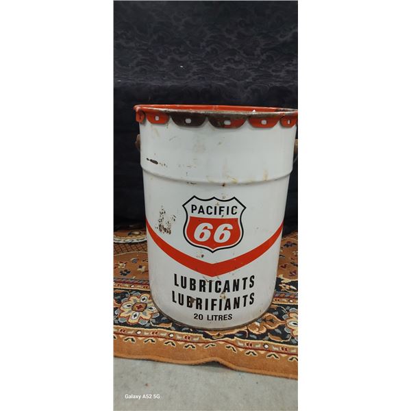 Vintage Pacific 66 pail
